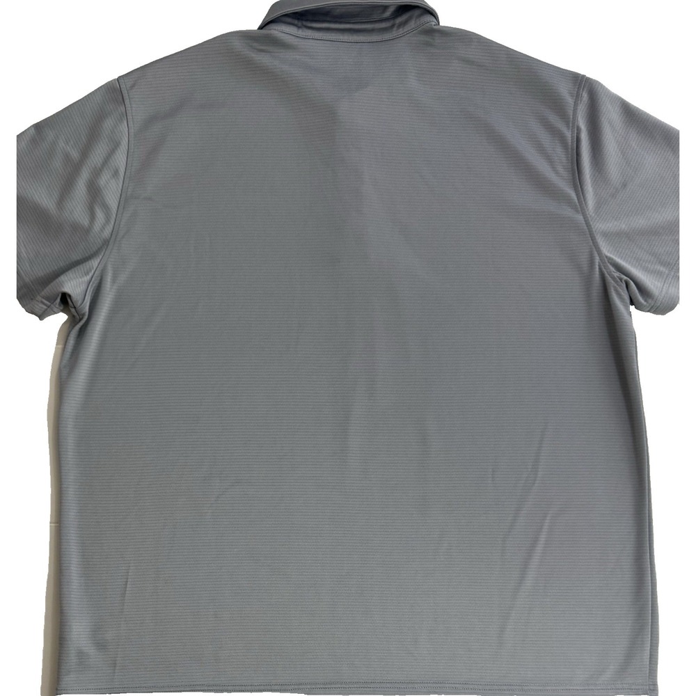 Reebok Men Gray‎ Striped Short Sleeve Casual Polo Shirt Size 2XL - Picture 3 of 6